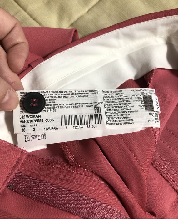 Pantaloni roz mango 36 pantaloni mango marime 36 pantaloni roz 36