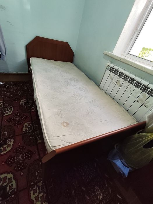 Шкаф кровать Бир кишилик холати зур адрес кибрай матрас бор