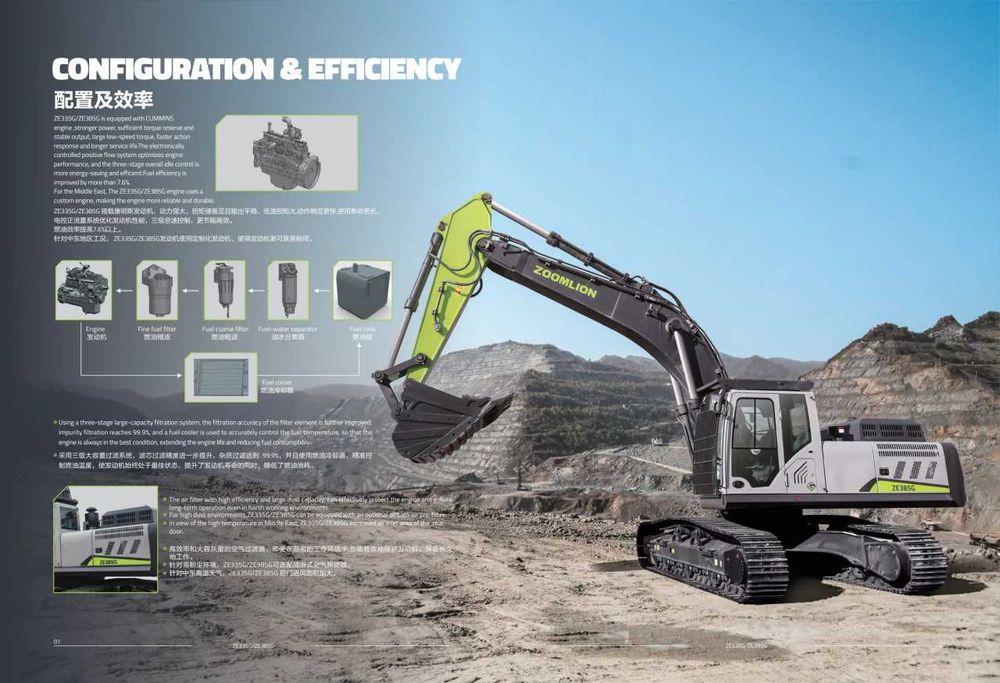 Гусеничный Экскаватор ZOOMLION ZE335G 1,6 куб