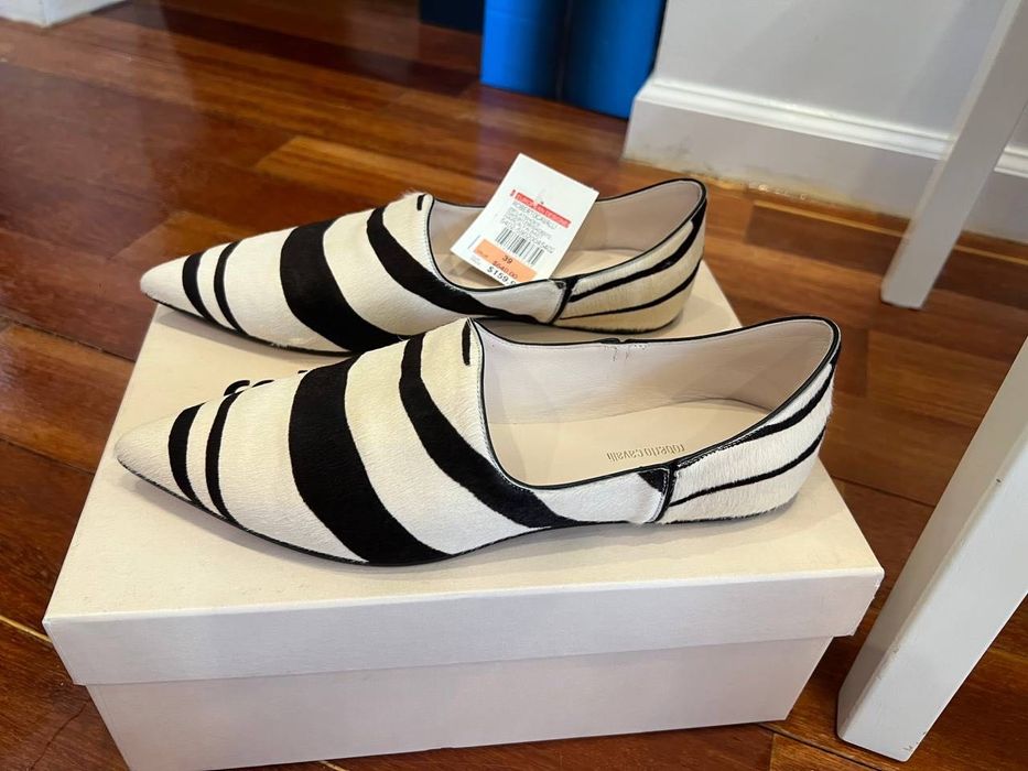 Балетки мех натуральный Roberto Cavalli оригинал Италия