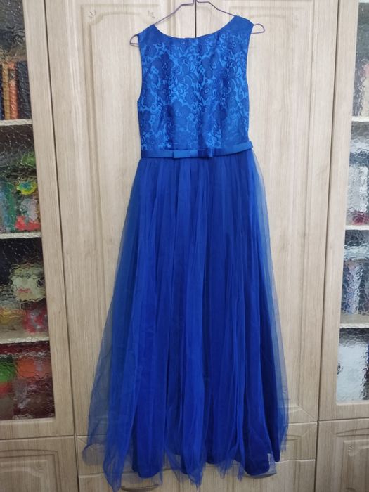 Синее платье 44 р