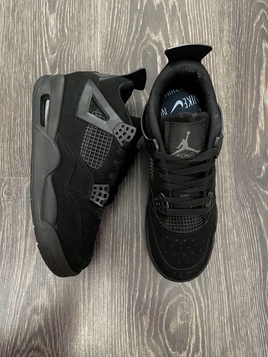 Adidasi Nike Air Jordan 4 Retro Black Cat Produs NOU Adidasi Unisex