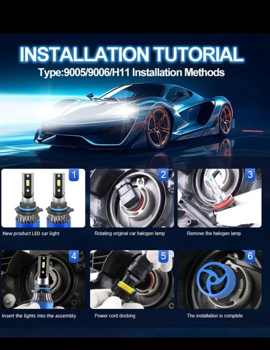 Лед крушки за фарове H7 и H11