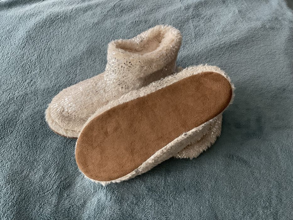 Блестящи чехли ботуши домашни 38 нови