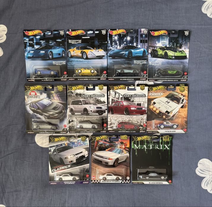 Hot Wheels Bugatti, Mclaren, Mercedes, Porsche, Premium