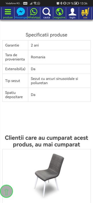 Colțar Tenerife verde smarald