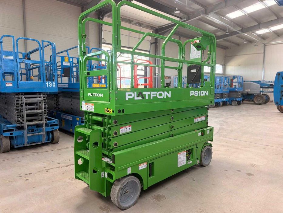 Nacelă verticală electrică PLATFON PS10N – NOUĂ | 11,2 m înălțime de lucru | Garanție