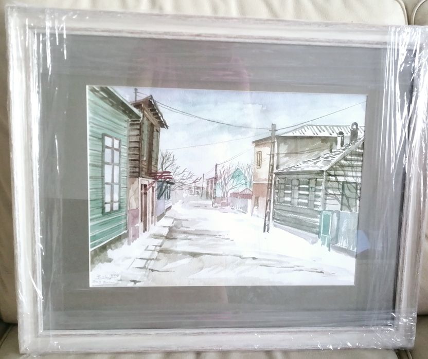 Vand tablouri acuarela contemporana peisaj Sulina