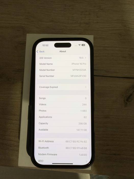 Iphone 16 pro 256 GB