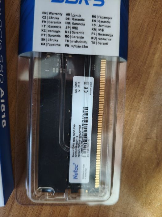 ОЗУ DDR5 16 GB 4800МГц