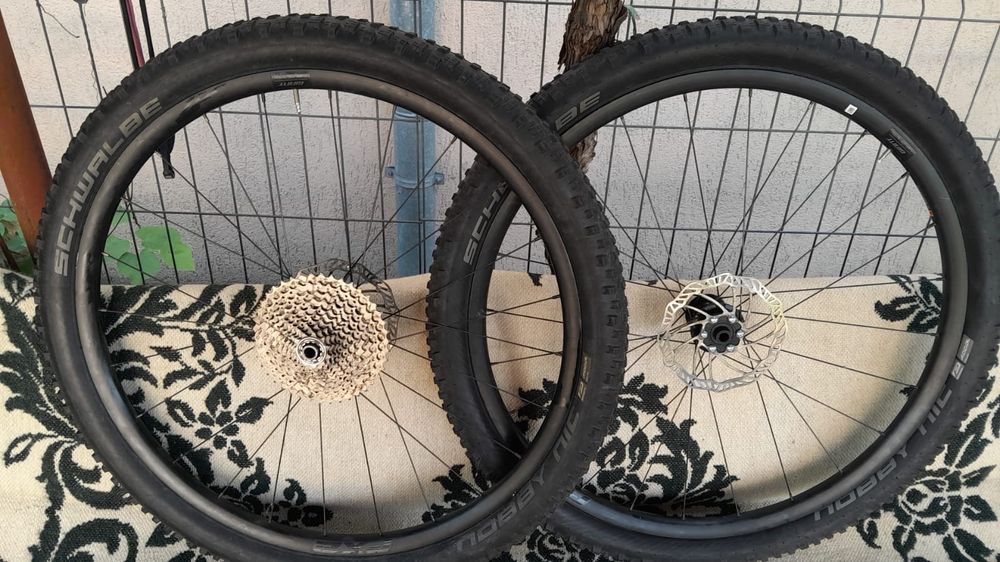 Set roti bicicleta mountainbike 29 inchi cu disc frana