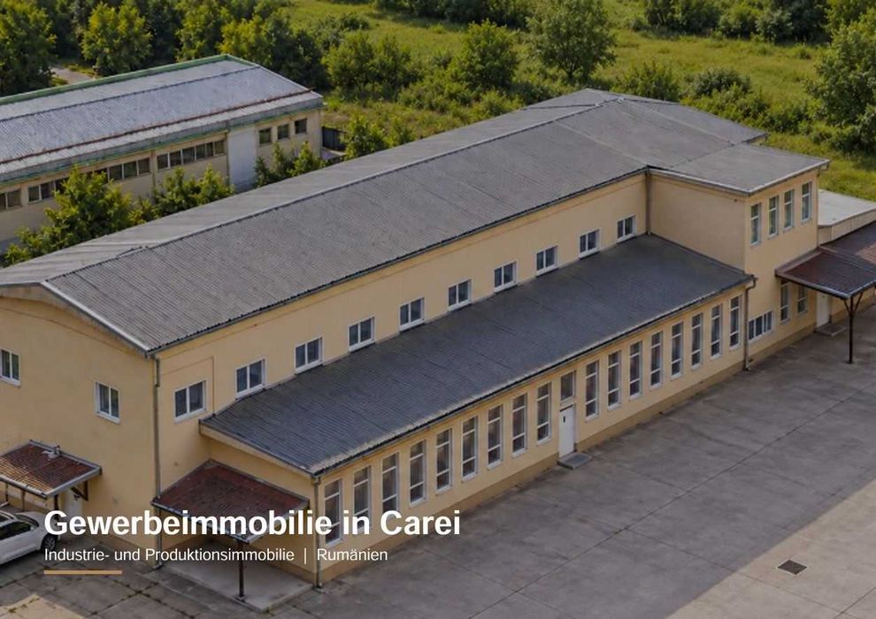 Hala, fabrica de confectii complet cu masini si utilaje pentru industria usoara - Carei  - Ro, En, De, Hu