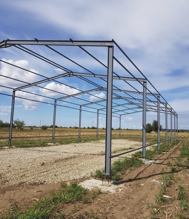 Structuri hale metalice 11X28m din profile IPE