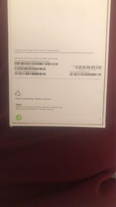 Айфон 17 air 256 гб