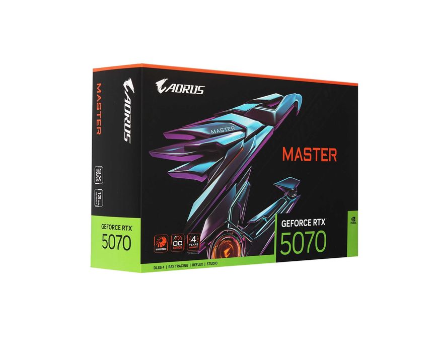 -Видеокарта Gigabyte RTX 5070 AORUS MASTER 12GB (GV-N5070AORUS M-12GD)