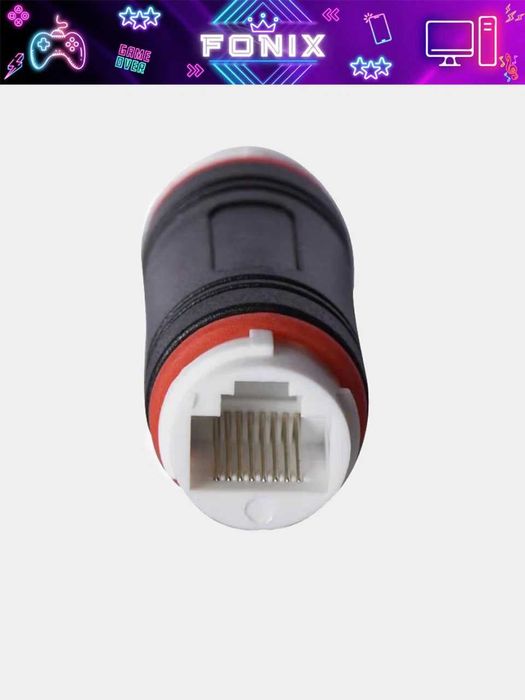 Лан соединитель герметичные RJ45  IP68 с проходным адаптером 2 x 8P8C