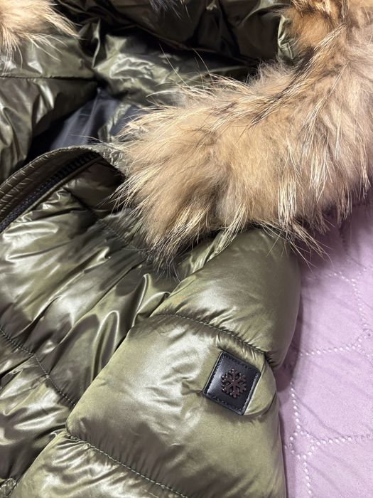 Зимно яке с естествен косъм