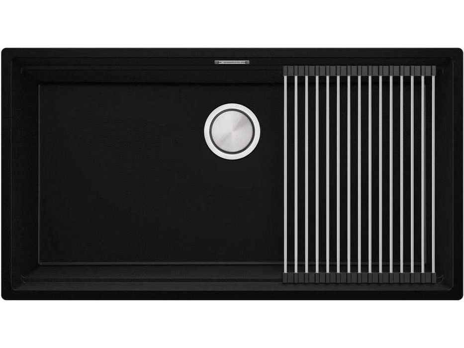 Графит кухненска мивка за вграждане под плот Прага 90 Level 860 x 470