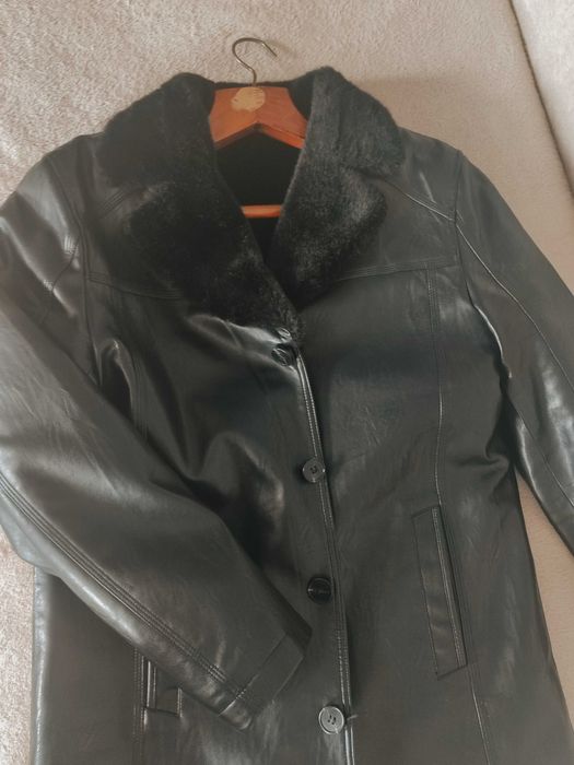 Дублёнка черная мужская