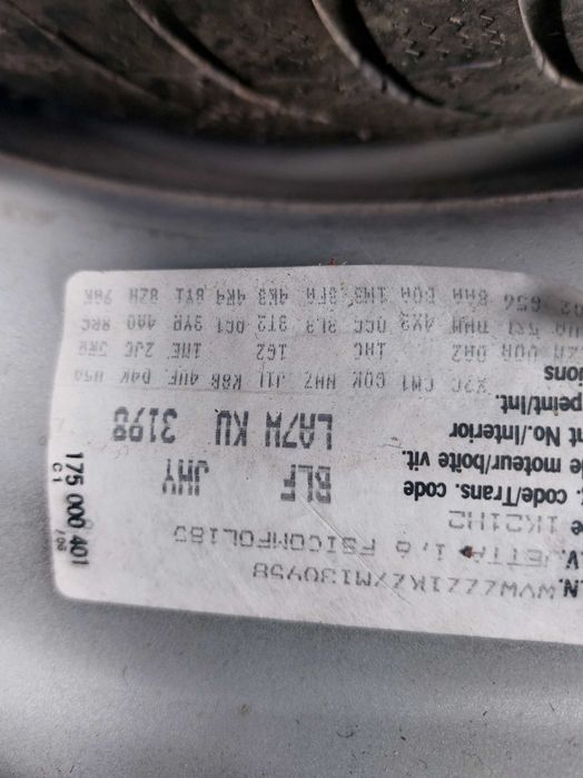 Portiere stanga - Orice piese volkswagen jetta motor 1.6 FSI BLF 6 tr