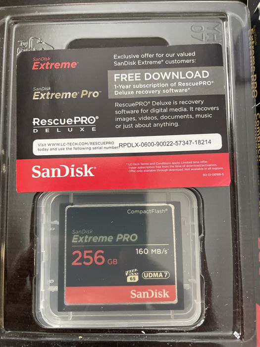 Card memomrie CF expres 256