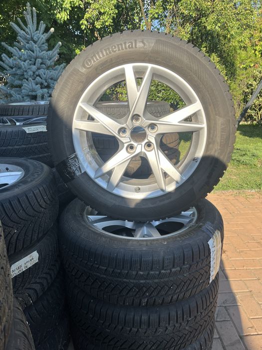 Jante 5x112 R 17” , Audi Q3/Q5/Vw/Skoda/Seat cu anvelope M+S 235/55/17 Continental ca noi