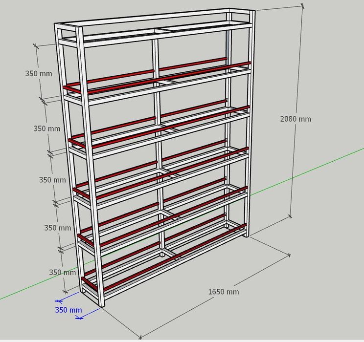 Стеллаж торговый (LOFT)