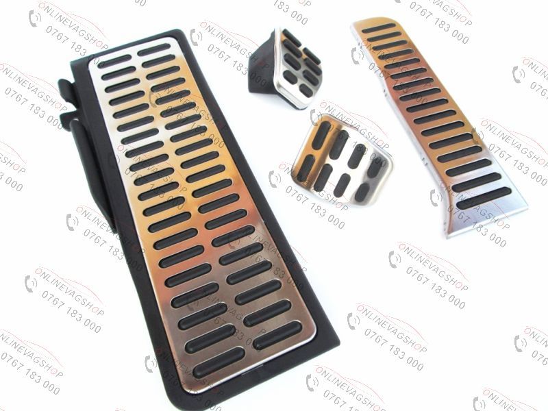 Pedale Inox + footrest pentru VW Golf 5 Jetta, Tiguan, Eos