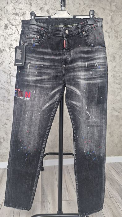 Blugi dsquared2 elastici noi cu etichetă