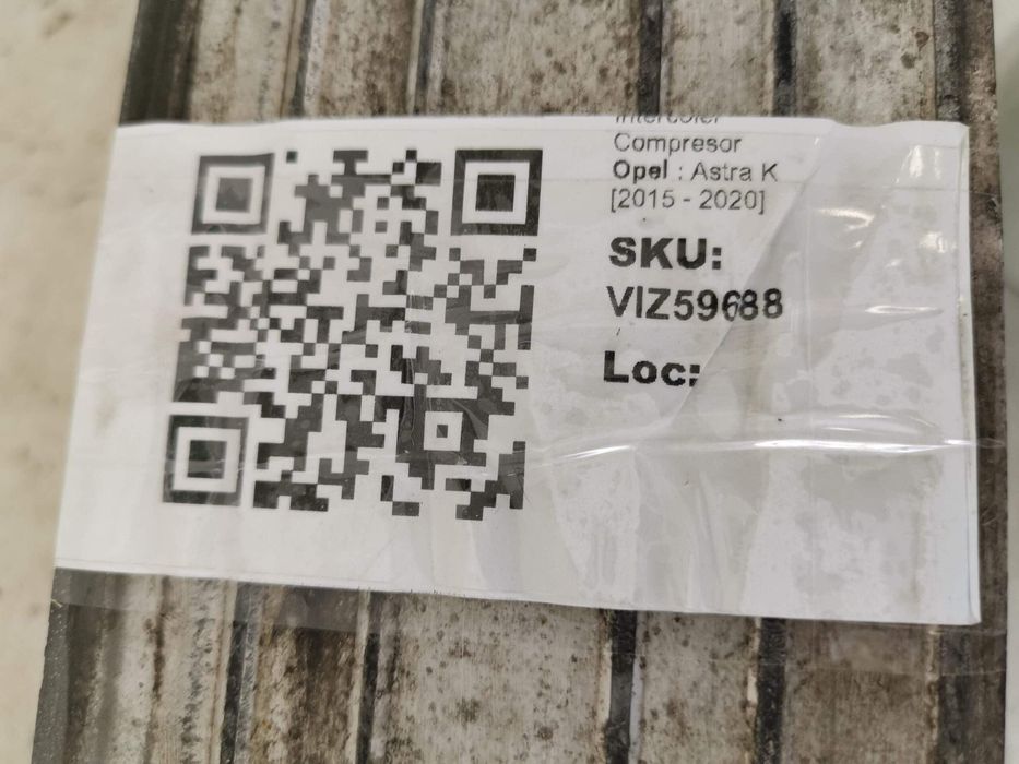 Интеркулер Компресор Опел Астра К / Opel Astra K [Оригинален, в добро