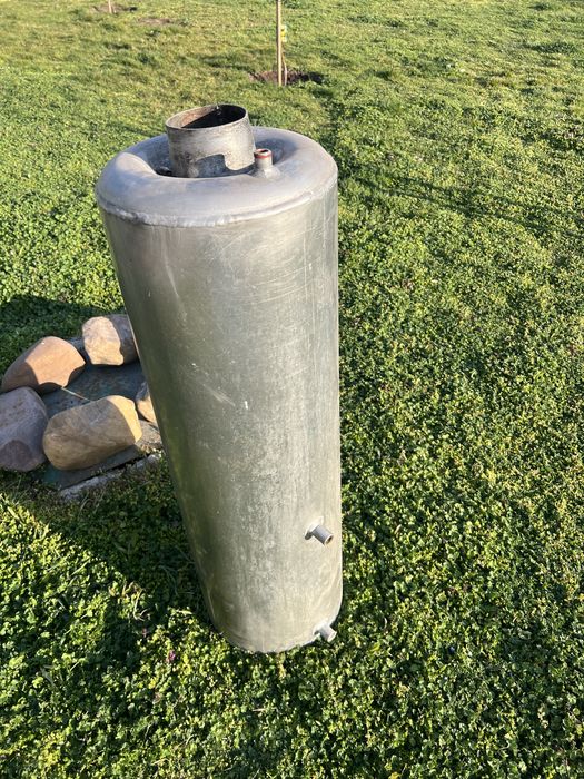 Алуминиев бойлер на дърва 80 литра с чугунена основа