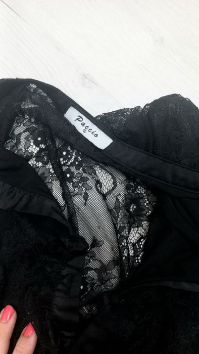 Бутикова риза прозрачна дантела S