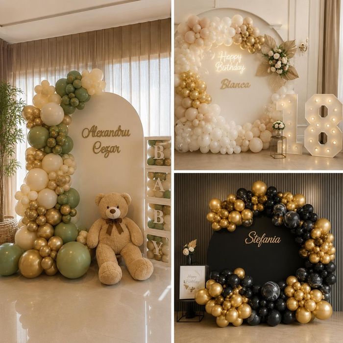 Arcade baloane personalizate – decor evenimente festive, botez