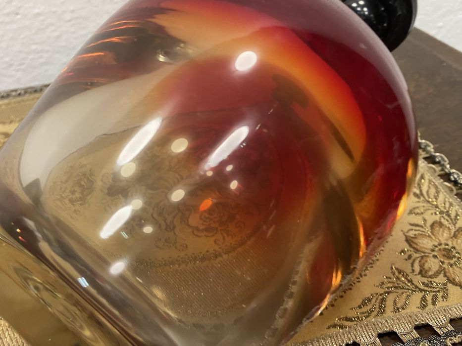 Винтидж настолна лампа Murano масивно стъкло Италия 1960