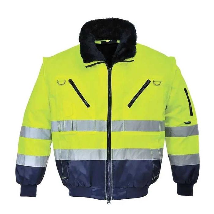 Pilot HI-Vis PJ50: 3в1 Сигнално Работно Яке - Зимен Комфорт и Видимост!