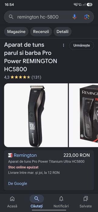 Aparat de tuns Remington  HC-5800