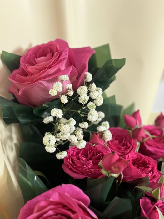 Свежи букет с оформлением