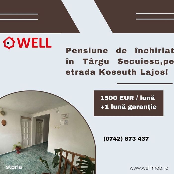 Pensiune de închiriat în Târgu Secuiesc, pe strada Kossuth Lajos!
