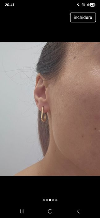 Cercei aur 14 k 585 superbi