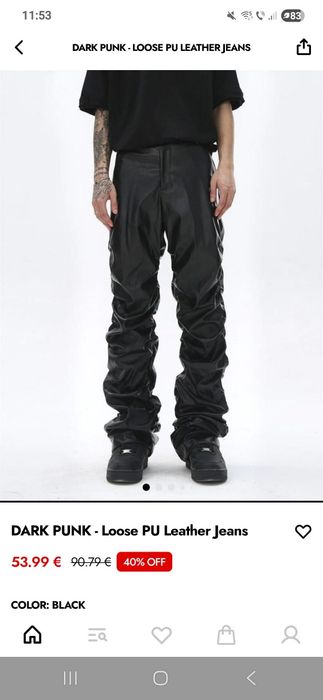 Pantaloni de piele teenwear