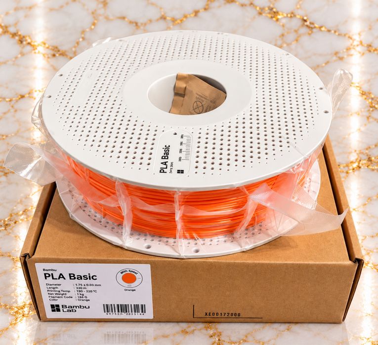 Bambu Lab PLA Basic orange 1 kg – filament imprimantă 3D