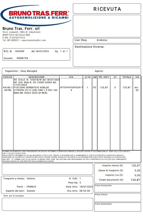 ADBLUE помпа резервоар P1012340 от Citroen C3 2023