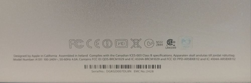 IMac. Model A1311. Apple.