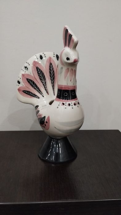 Керамична фигурка Петел – ръчно рисувана, фолклорен стил