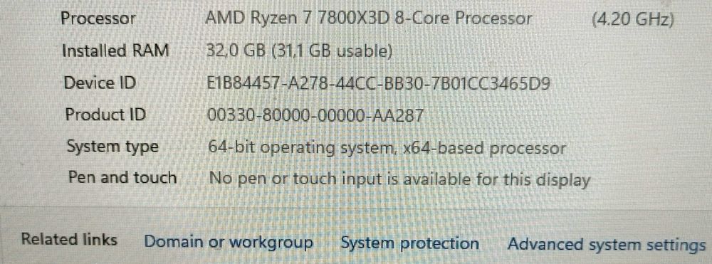 Стъбилно PC - AMD Ryzen 7  7800X3D 8-Core Processor GeForce RTX 4080 JetStream 16GB
