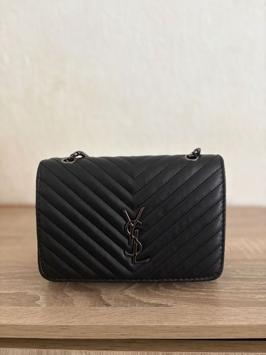 Дамска черна чанта YSL