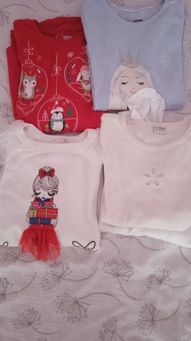 Лот блузки с дълъг ръкав- размер ,8 лв за всички 8-9