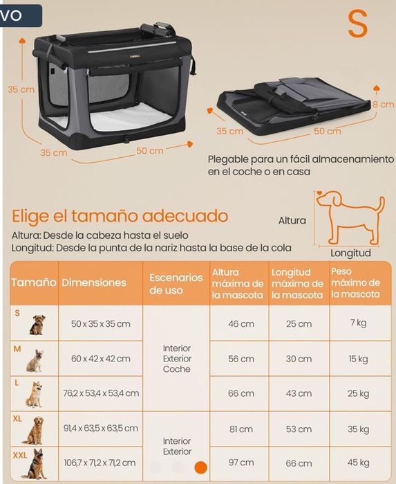 Сгъваема транспортна чанта за малки кучета FEANDREA