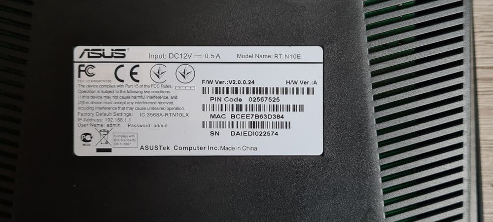 Router ASUS RT-N10 150Mbps