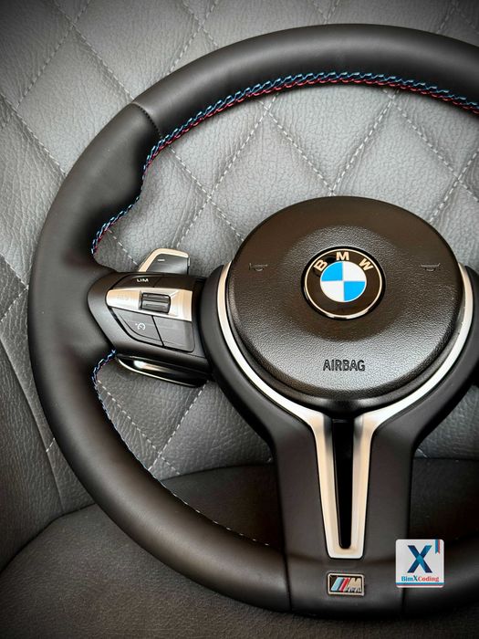 Volan BMW M Sport cu padele F20 F2X F30 F3X F15 F16 F25 M2 M3 M4